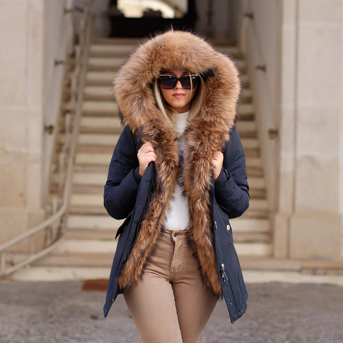 Parka con Pelliccia